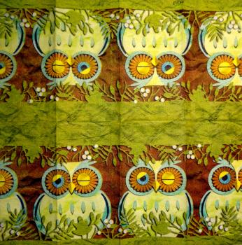 062 Owls - 4-ply - Ihr - Handkerchief